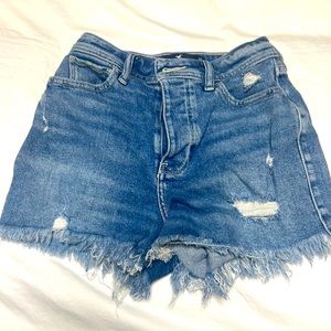 Hollister blue jeans shorts